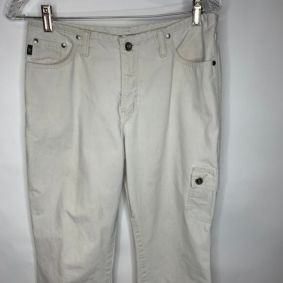 Vintage High Waist Cargo Crop Pants Sz 5/6 Small Medium - Picture 3 of 10